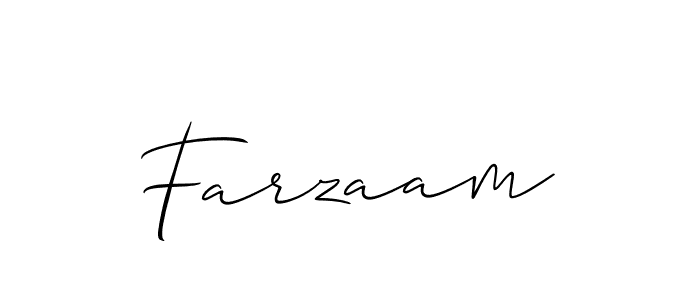 How to Draw Farzaam signature style? Allison_Script is a latest design signature styles for name Farzaam. Farzaam signature style 2 images and pictures png