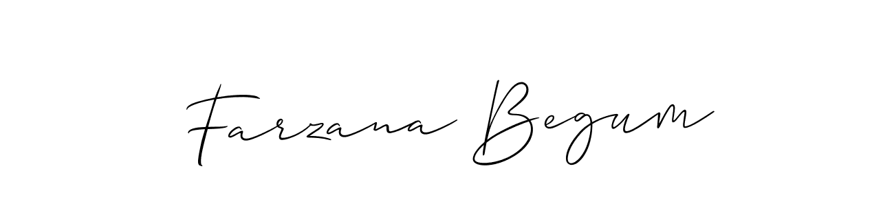 It looks lik you need a new signature style for name Farzana Begum. Design unique handwritten (Allison_Script) signature with our free signature maker in just a few clicks. Farzana Begum signature style 2 images and pictures png