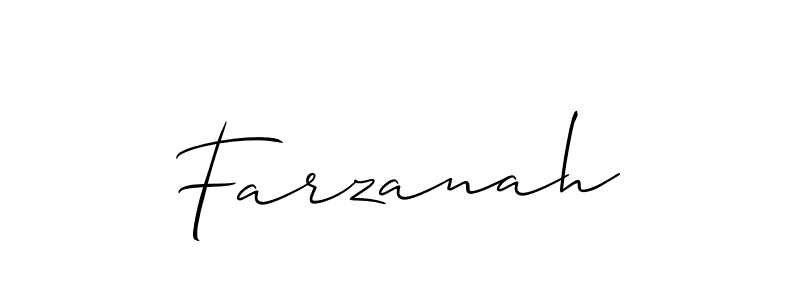 Similarly Allison_Script is the best handwritten signature design. Signature creator online .You can use it as an online autograph creator for name Farzanah. Farzanah signature style 2 images and pictures png