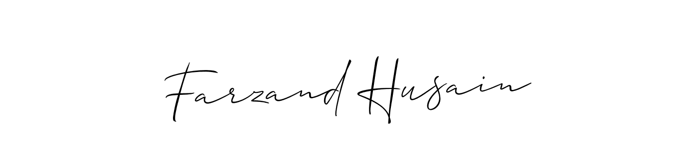 Make a beautiful signature design for name Farzand Husain. Use this online signature maker to create a handwritten signature for free. Farzand Husain signature style 2 images and pictures png