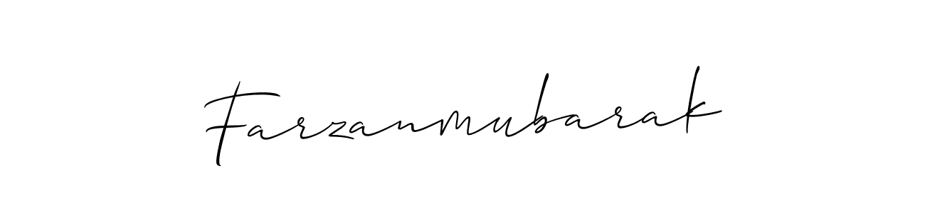 Farzanmubarak stylish signature style. Best Handwritten Sign (Allison_Script) for my name. Handwritten Signature Collection Ideas for my name Farzanmubarak. Farzanmubarak signature style 2 images and pictures png