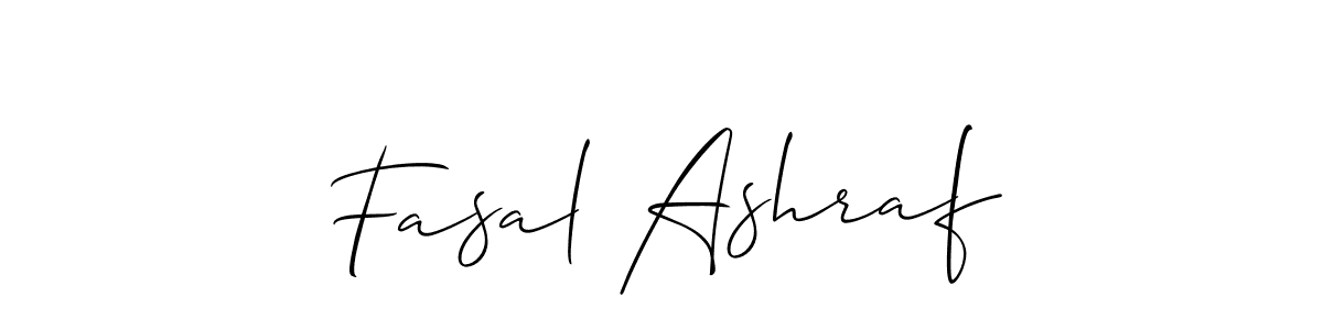 Design your own signature with our free online signature maker. With this signature software, you can create a handwritten (Allison_Script) signature for name Fasal Ashraf. Fasal Ashraf signature style 2 images and pictures png