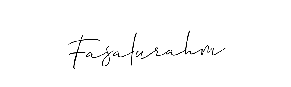 You should practise on your own different ways (Allison_Script) to write your name (Fasalurahm) in signature. don't let someone else do it for you. Fasalurahm signature style 2 images and pictures png