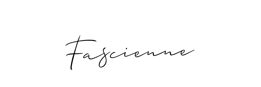 Fascienne stylish signature style. Best Handwritten Sign (Allison_Script) for my name. Handwritten Signature Collection Ideas for my name Fascienne. Fascienne signature style 2 images and pictures png