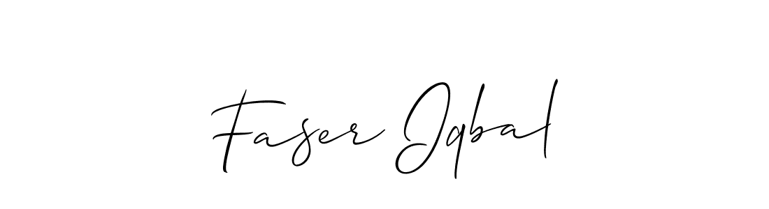Best and Professional Signature Style for Faser Iqbal. Allison_Script Best Signature Style Collection. Faser Iqbal signature style 2 images and pictures png