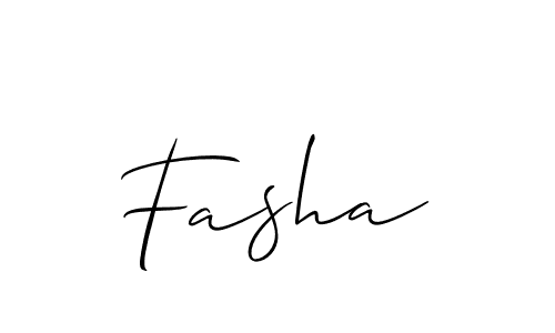 How to make Fasha name signature. Use Allison_Script style for creating short signs online. This is the latest handwritten sign. Fasha signature style 2 images and pictures png