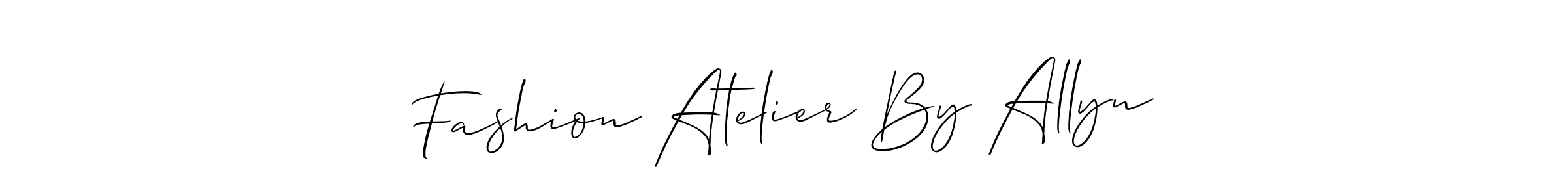 Check out images of Autograph of Fashion Atelier By Allyn name. Actor Fashion Atelier By Allyn Signature Style. Allison_Script is a professional sign style online. Fashion Atelier By Allyn signature style 2 images and pictures png