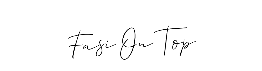 Best and Professional Signature Style for Fasi On Top. Allison_Script Best Signature Style Collection. Fasi On Top signature style 2 images and pictures png