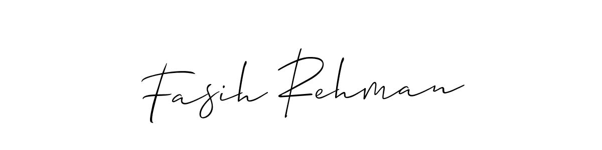 It looks lik you need a new signature style for name Fasih Rehman. Design unique handwritten (Allison_Script) signature with our free signature maker in just a few clicks. Fasih Rehman signature style 2 images and pictures png