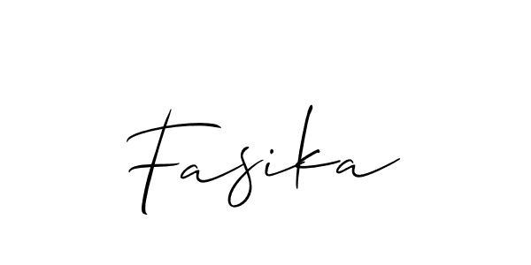 How to make Fasika name signature. Use Allison_Script style for creating short signs online. This is the latest handwritten sign. Fasika signature style 2 images and pictures png