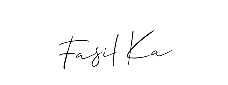 Best and Professional Signature Style for Fasil Ka. Allison_Script Best Signature Style Collection. Fasil Ka signature style 2 images and pictures png