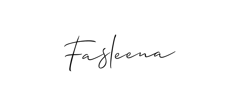 It looks lik you need a new signature style for name Fasleena. Design unique handwritten (Allison_Script) signature with our free signature maker in just a few clicks. Fasleena signature style 2 images and pictures png
