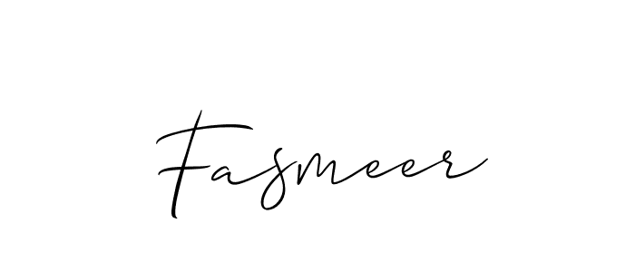 You should practise on your own different ways (Allison_Script) to write your name (Fasmeer) in signature. don't let someone else do it for you. Fasmeer signature style 2 images and pictures png