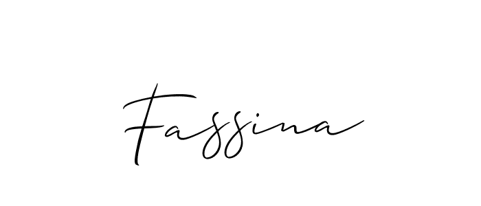 if you are searching for the best signature style for your name Fassina. so please give up your signature search. here we have designed multiple signature styles  using Allison_Script. Fassina signature style 2 images and pictures png