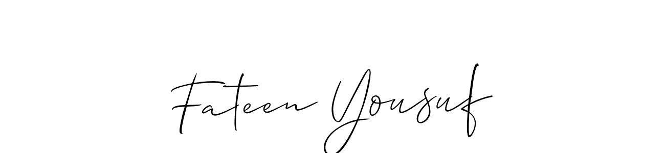 Make a beautiful signature design for name Fateen Yousuf. Use this online signature maker to create a handwritten signature for free. Fateen Yousuf signature style 2 images and pictures png
