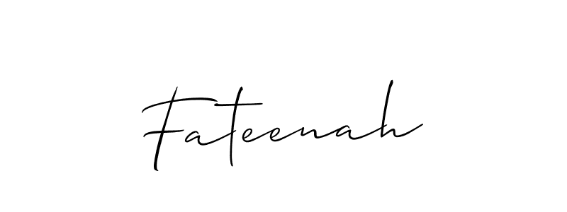 Make a beautiful signature design for name Fateenah. Use this online signature maker to create a handwritten signature for free. Fateenah signature style 2 images and pictures png