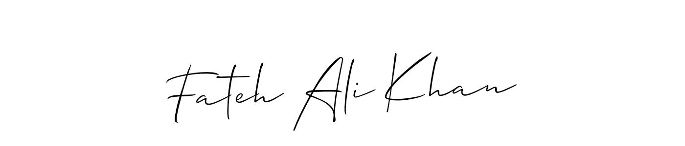 if you are searching for the best signature style for your name Fateh Ali Khan. so please give up your signature search. here we have designed multiple signature styles  using Allison_Script. Fateh Ali Khan signature style 2 images and pictures png