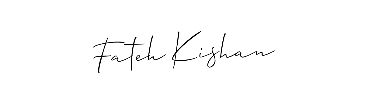 Fateh Kishan stylish signature style. Best Handwritten Sign (Allison_Script) for my name. Handwritten Signature Collection Ideas for my name Fateh Kishan. Fateh Kishan signature style 2 images and pictures png