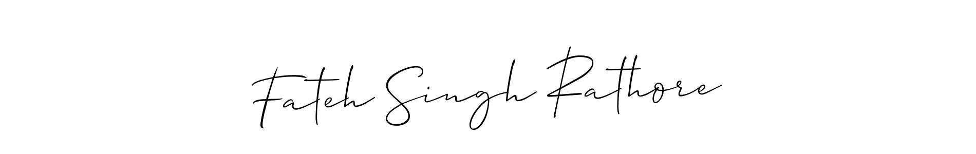 if you are searching for the best signature style for your name Fateh Singh Rathore. so please give up your signature search. here we have designed multiple signature styles  using Allison_Script. Fateh Singh Rathore signature style 2 images and pictures png