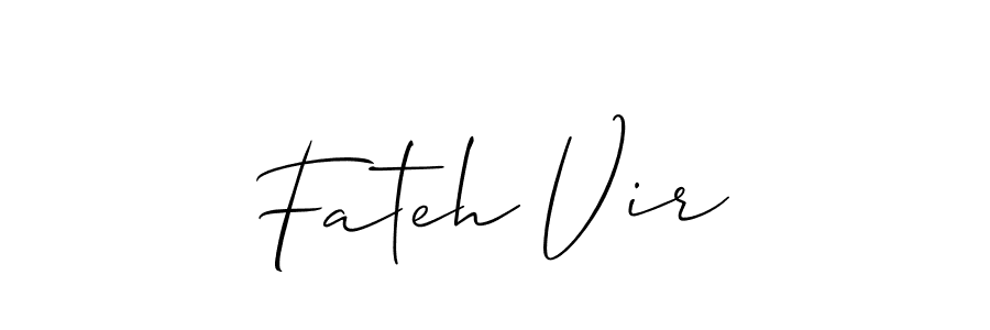How to Draw Fateh Vir signature style? Allison_Script is a latest design signature styles for name Fateh Vir. Fateh Vir signature style 2 images and pictures png