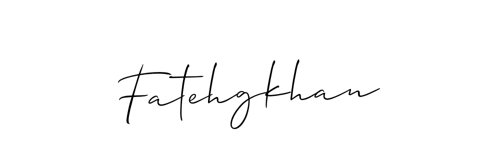 Use a signature maker to create a handwritten signature online. With this signature software, you can design (Allison_Script) your own signature for name Fatehgkhan. Fatehgkhan signature style 2 images and pictures png