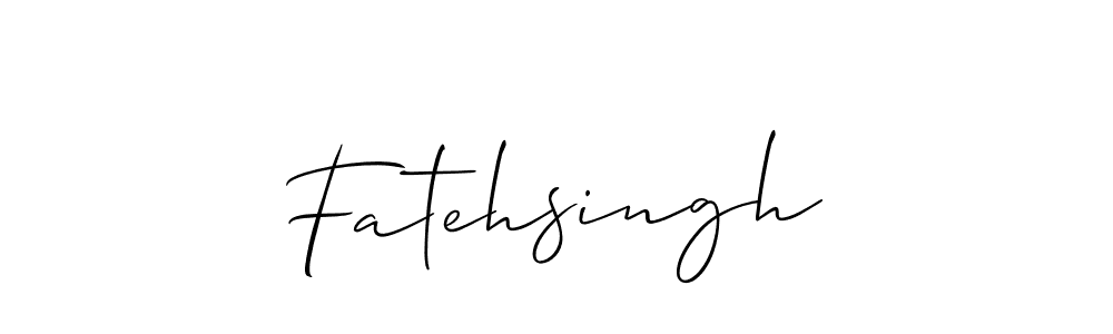 It looks lik you need a new signature style for name Fatehsingh. Design unique handwritten (Allison_Script) signature with our free signature maker in just a few clicks. Fatehsingh signature style 2 images and pictures png