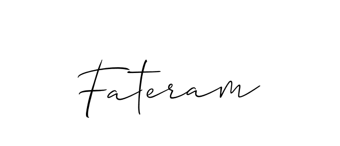 Once you've used our free online signature maker to create your best signature Allison_Script style, it's time to enjoy all of the benefits that Fateram name signing documents. Fateram signature style 2 images and pictures png