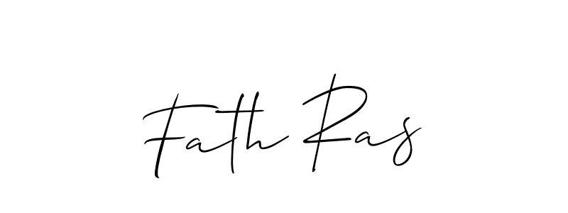 Fath Ras stylish signature style. Best Handwritten Sign (Allison_Script) for my name. Handwritten Signature Collection Ideas for my name Fath Ras. Fath Ras signature style 2 images and pictures png