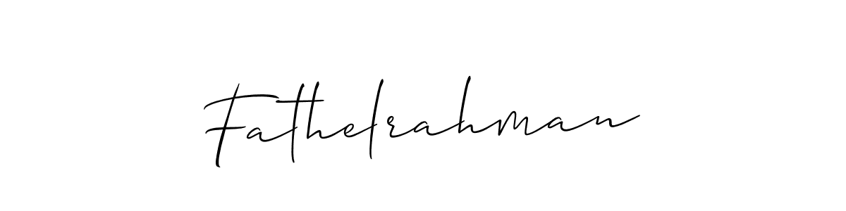 Fathelrahman stylish signature style. Best Handwritten Sign (Allison_Script) for my name. Handwritten Signature Collection Ideas for my name Fathelrahman. Fathelrahman signature style 2 images and pictures png