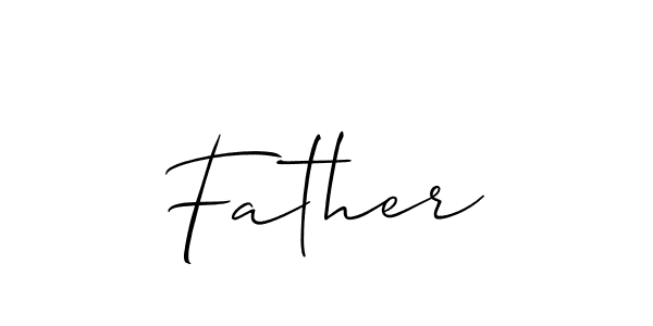 Make a beautiful signature design for name Father. Use this online signature maker to create a handwritten signature for free. Father signature style 2 images and pictures png