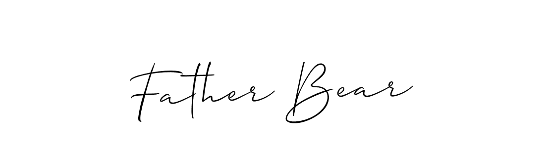 See photos of Father Bear official signature by Spectra . Check more albums & portfolios. Read reviews & check more about Allison_Script font. Father Bear signature style 2 images and pictures png