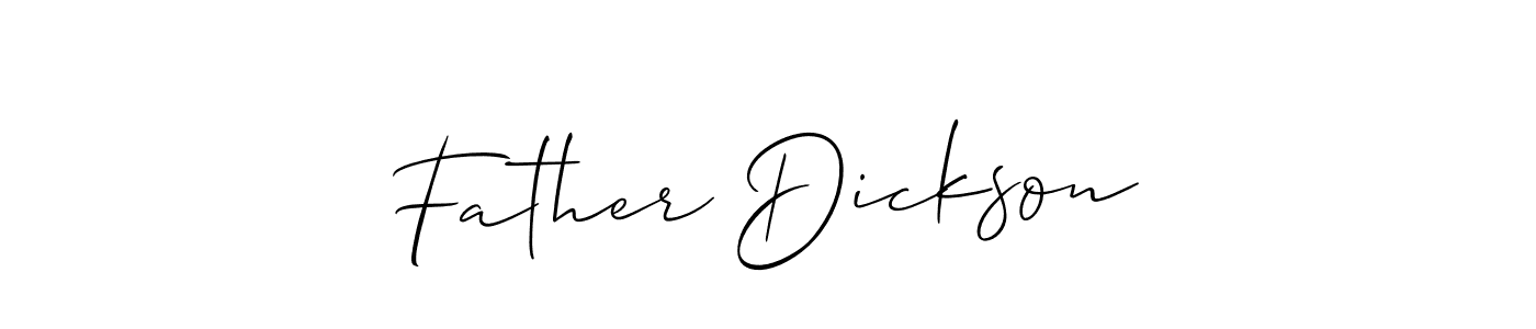 This is the best signature style for the Father Dickson name. Also you like these signature font (Allison_Script). Mix name signature. Father Dickson signature style 2 images and pictures png