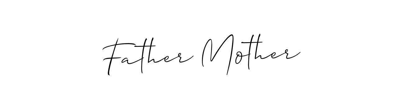 Make a beautiful signature design for name Father Mother. Use this online signature maker to create a handwritten signature for free. Father Mother signature style 2 images and pictures png