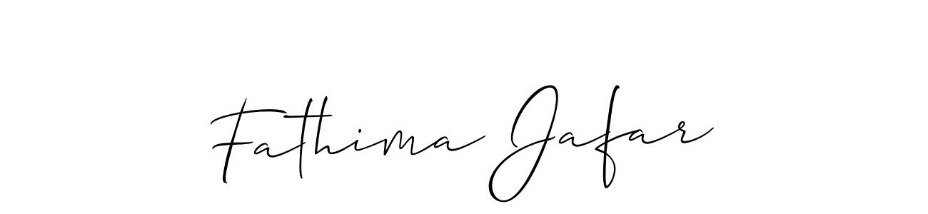 The best way (Allison_Script) to make a short signature is to pick only two or three words in your name. The name Fathima Jafar include a total of six letters. For converting this name. Fathima Jafar signature style 2 images and pictures png