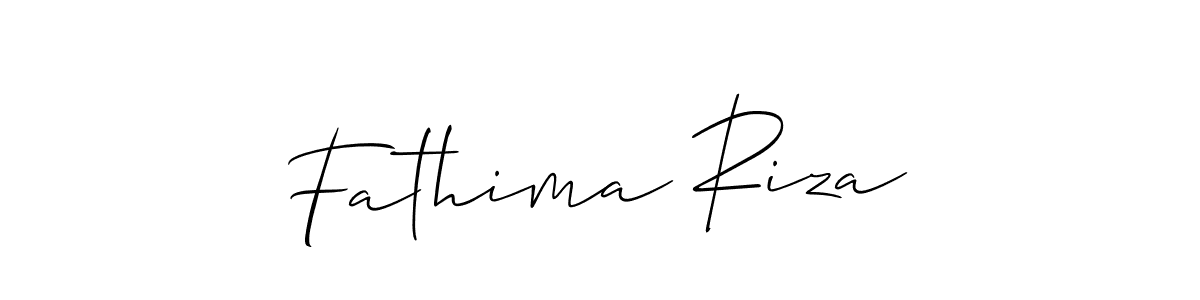 if you are searching for the best signature style for your name Fathima Riza. so please give up your signature search. here we have designed multiple signature styles  using Allison_Script. Fathima Riza signature style 2 images and pictures png