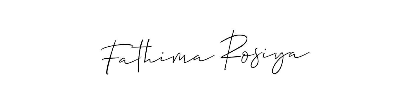 Also You can easily find your signature by using the search form. We will create Fathima Rosiya name handwritten signature images for you free of cost using Allison_Script sign style. Fathima Rosiya signature style 2 images and pictures png
