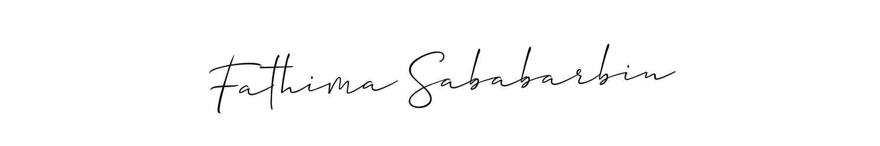 Once you've used our free online signature maker to create your best signature Allison_Script style, it's time to enjoy all of the benefits that Fathima Sababarbin name signing documents. Fathima Sababarbin signature style 2 images and pictures png