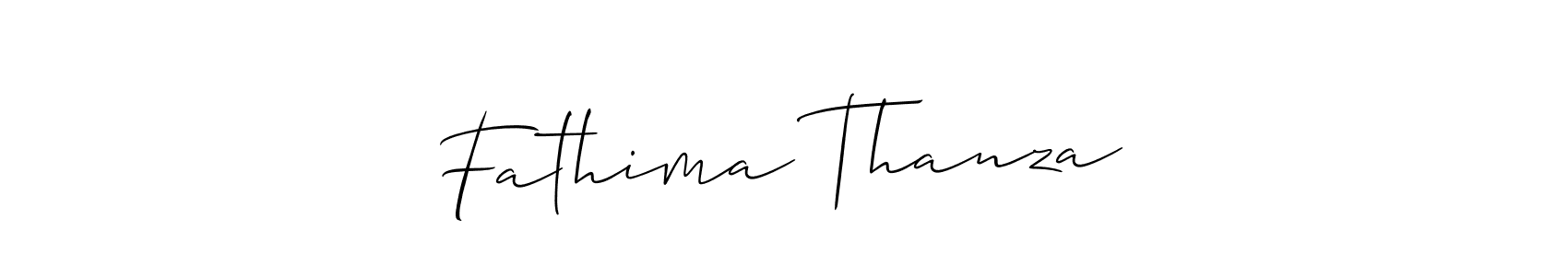 Design your own signature with our free online signature maker. With this signature software, you can create a handwritten (Allison_Script) signature for name Fathima Thanza⭐. Fathima Thanza⭐ signature style 2 images and pictures png