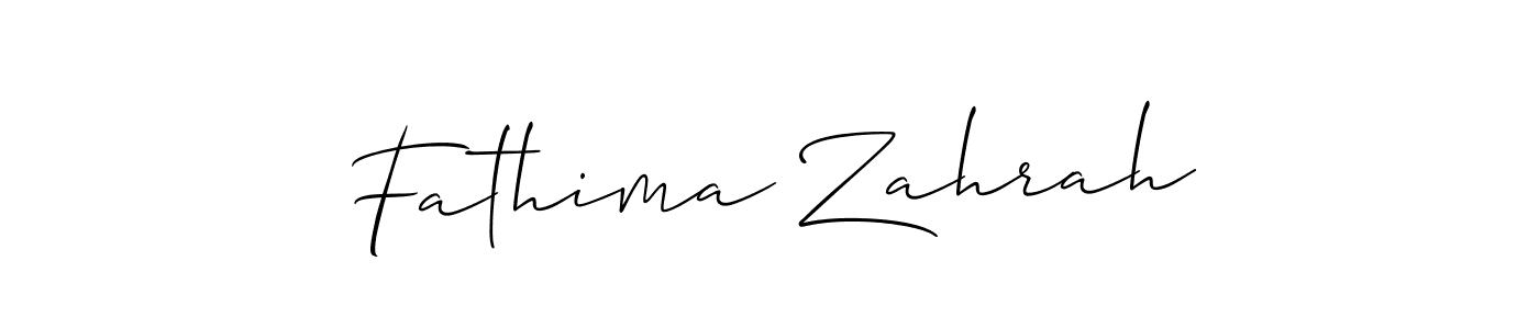 How to Draw Fathima Zahrah signature style? Allison_Script is a latest design signature styles for name Fathima Zahrah. Fathima Zahrah signature style 2 images and pictures png