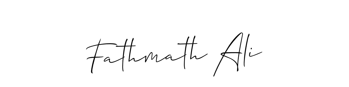 You should practise on your own different ways (Allison_Script) to write your name (Fathmath Ali) in signature. don't let someone else do it for you. Fathmath Ali signature style 2 images and pictures png