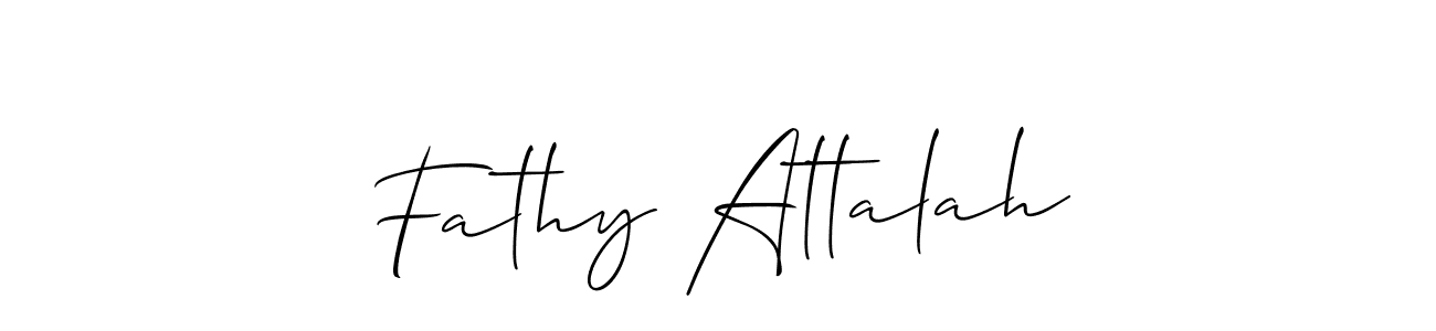 How to Draw Fathy Attalah signature style? Allison_Script is a latest design signature styles for name Fathy Attalah. Fathy Attalah signature style 2 images and pictures png