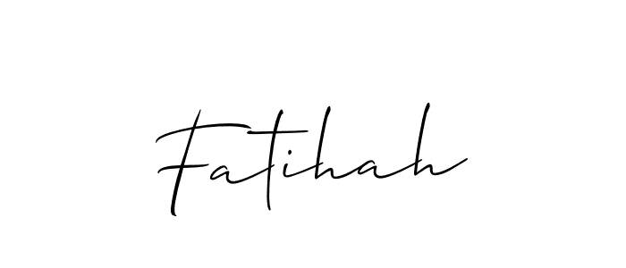 Make a beautiful signature design for name Fatihah. Use this online signature maker to create a handwritten signature for free. Fatihah signature style 2 images and pictures png