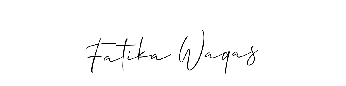 It looks lik you need a new signature style for name Fatika Waqas. Design unique handwritten (Allison_Script) signature with our free signature maker in just a few clicks. Fatika Waqas signature style 2 images and pictures png