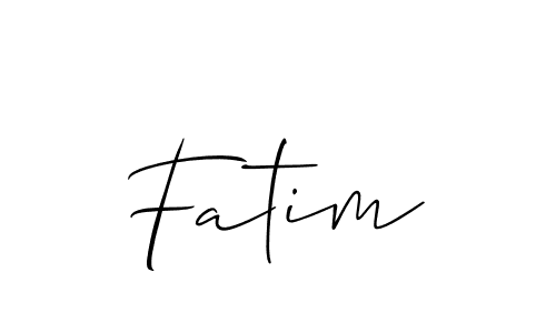 Similarly Allison_Script is the best handwritten signature design. Signature creator online .You can use it as an online autograph creator for name Fatim. Fatim signature style 2 images and pictures png