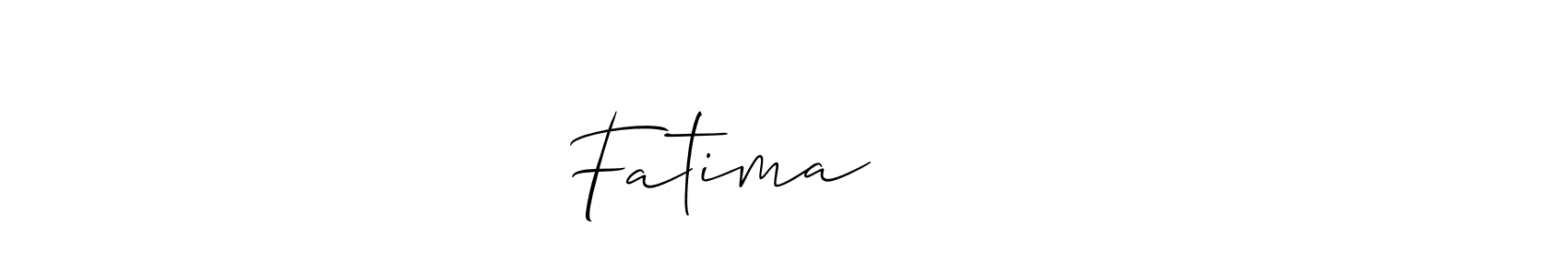 Make a short Fatima فاطمہ signature style. Manage your documents anywhere anytime using Allison_Script. Create and add eSignatures, submit forms, share and send files easily. Fatima فاطمہ signature style 2 images and pictures png