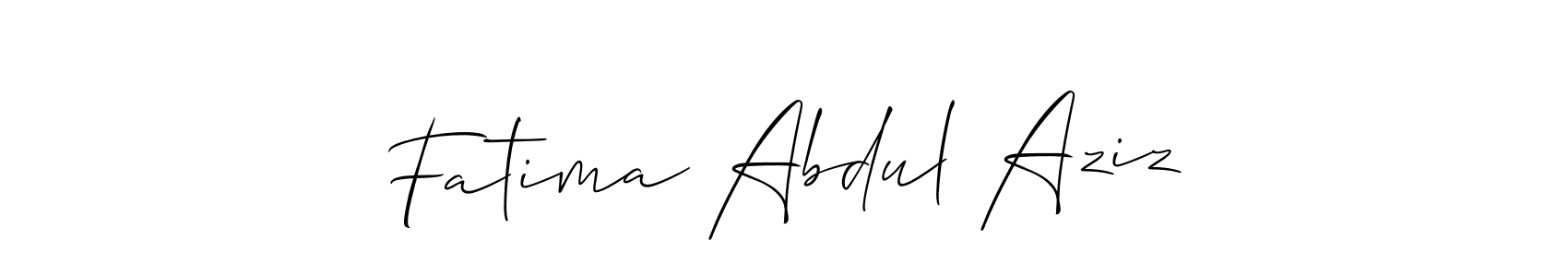 Best and Professional Signature Style for Fatima Abdul Aziz. Allison_Script Best Signature Style Collection. Fatima Abdul Aziz signature style 2 images and pictures png