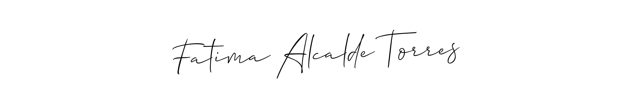 Best and Professional Signature Style for Fatima Alcalde Torres. Allison_Script Best Signature Style Collection. Fatima Alcalde Torres signature style 2 images and pictures png