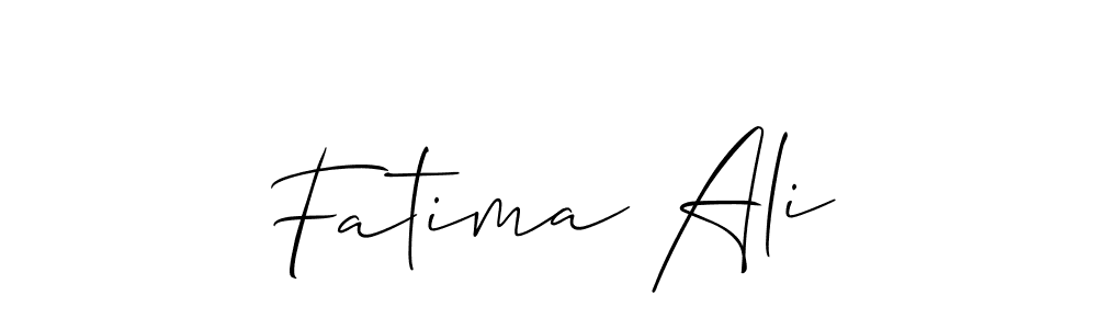 It looks lik you need a new signature style for name Fatima Ali. Design unique handwritten (Allison_Script) signature with our free signature maker in just a few clicks. Fatima Ali signature style 2 images and pictures png