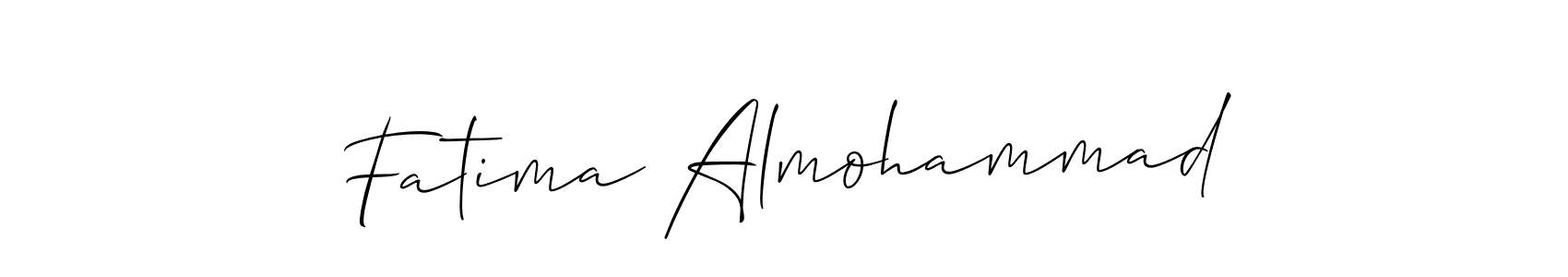 Design your own signature with our free online signature maker. With this signature software, you can create a handwritten (Allison_Script) signature for name Fatima Almohammad. Fatima Almohammad signature style 2 images and pictures png