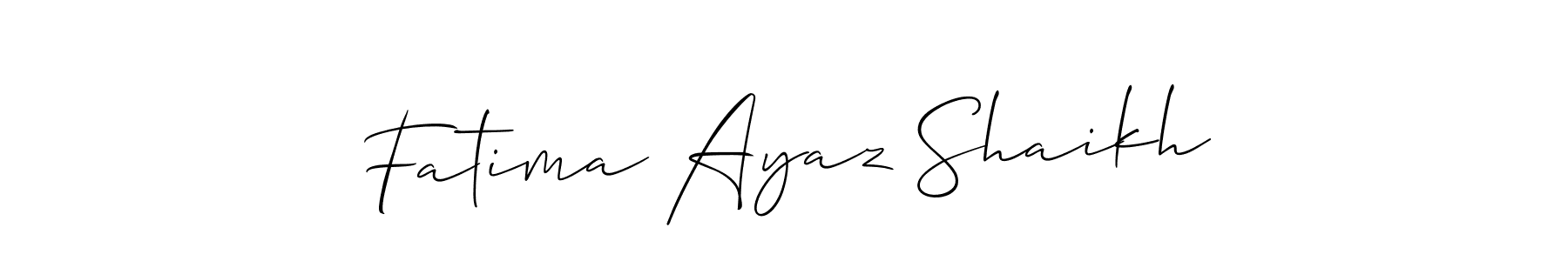 You can use this online signature creator to create a handwritten signature for the name Fatima Ayaz Shaikh. This is the best online autograph maker. Fatima Ayaz Shaikh signature style 2 images and pictures png